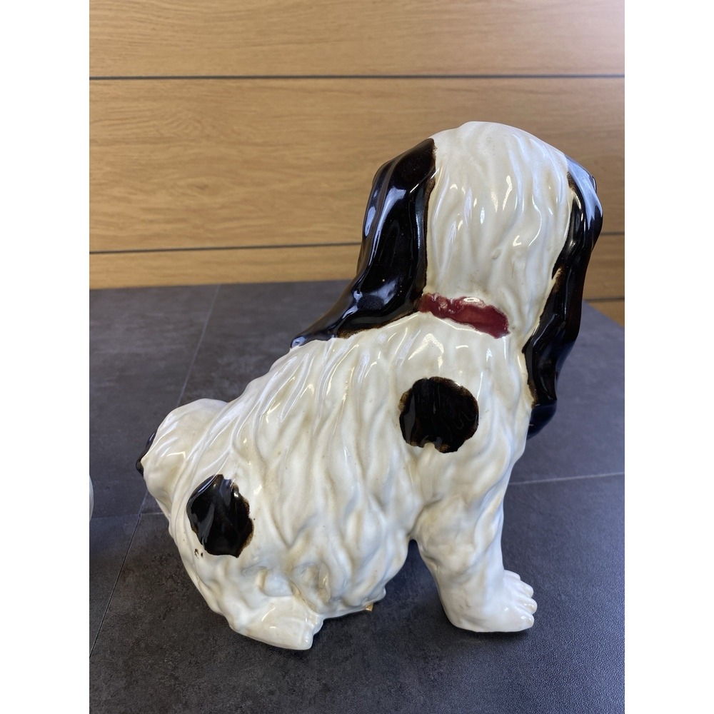 VTG Staffordshire Style Pair of King Charles Spaniels Ceramic‎ Dogs - Picture 6 of 9